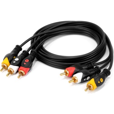 BK Teknoloji 3rca Erkek 3 Rca Erkek Kompozit Ses Video Av Fiyatı