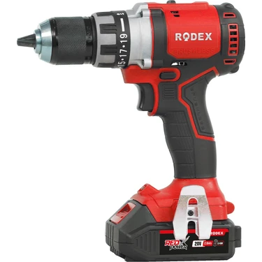 Rodex Rpx2350f Kömürsüz Darbeli Matkap 20 V Çift Akülü