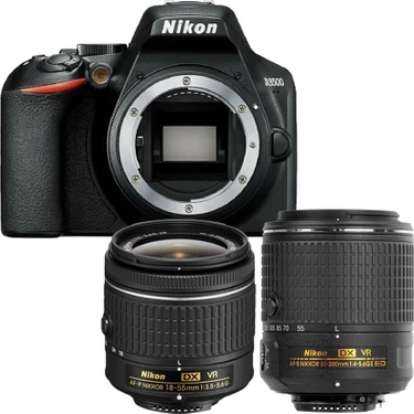 Nikon D3500 18-55 Vr + 55-200MM Vr Iı Lens