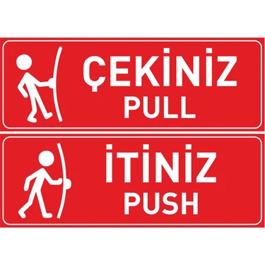 hepenuygun Itiniz Çekiniz Kapı Etiketi Sticker