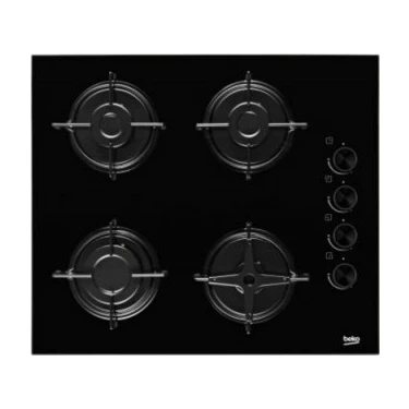 Beko Htsg 64120 S 60 cm Siyah 4 G.lpg Gazlı Emaye Setüstü