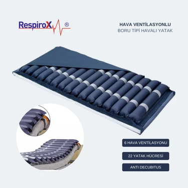 Respirox Hava Ventilasyonlu Boru Tipi Havalı Hasta Yatak Yara