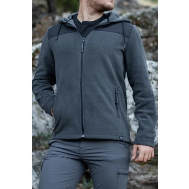 Huğlu Outdoor Koyu Gri Mercan Polar