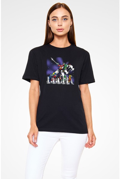 Tişört Fabrikası Voltron Siyah Unisex T-Shirt