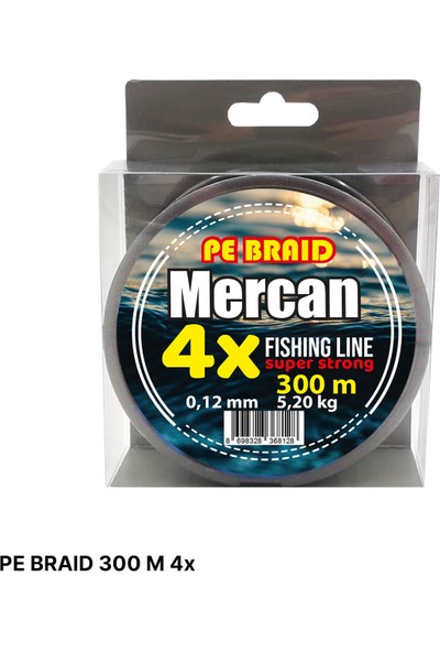 Mercan Pe Örgü Premium 4x Ip 300 M Yeşil Misina