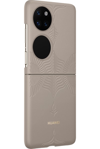 Huaweı P50 Pocket Pu Kılıf - Premium Gri