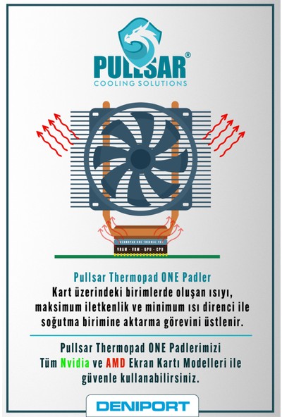 Pullsar Thermopad One 100X100X2.0 mm 8.0W/MXK