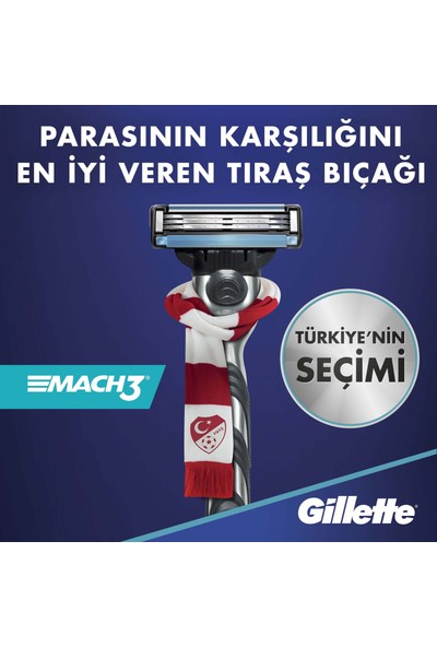 Gillette Mach-3 Makina +5 Yedek (Yeni)