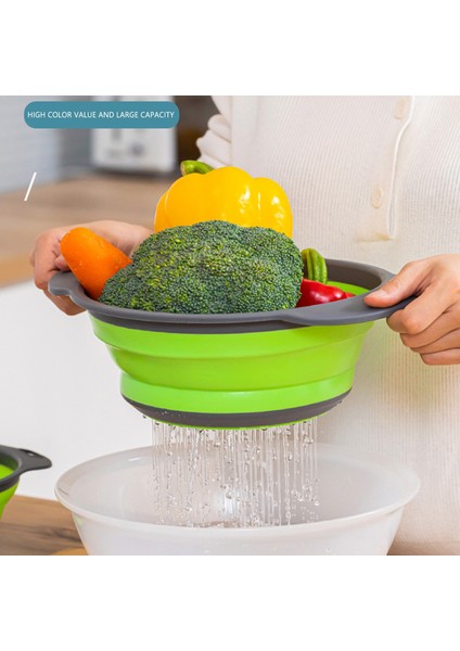 Katlanabilir Silikon Drenaj Sepeti Meyve Sebze Çamaşır Sepeti(Yurt Dışından) modelleri