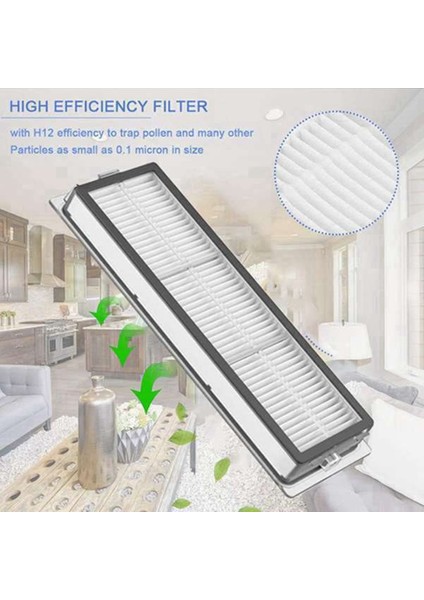 13 Adet Yedek Aksesuar Yıkanabilir Paspas Bezi Yan Fırça Hepa Filtre Dreame W10/W10 Pro Robot Elektrikli Süpürge Par (Yurt Dışından)