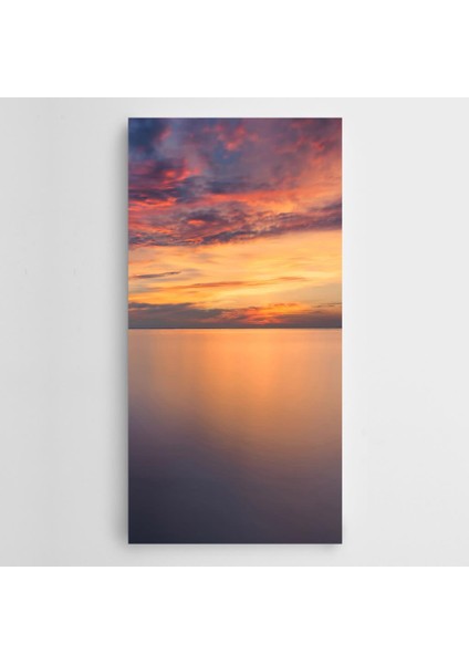 Gölde Gün Batımı Kanvas Tablo