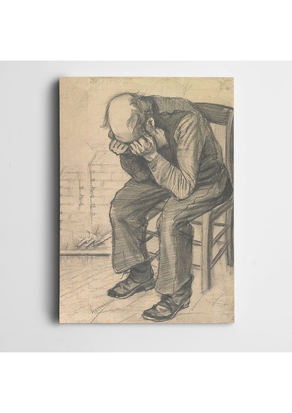 Vincent Van Gogh Worn Out Drawing Kanvas Tablo