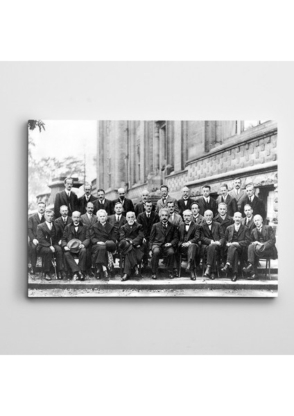 Solvay Conference 1927 Kanvas Tablo