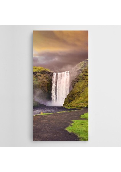 Şelale Panoramik Kanvas Tablo