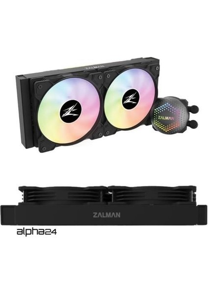 ALPHA-24BK Soket Intel Lga, 240MM Sıvı Bazlı Işlemci Soğutucusu 1700 Kitli