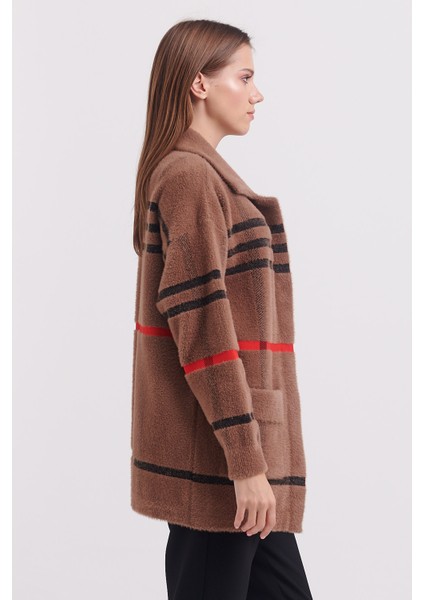 Şerit Çizgili Kısa Hırka fırsatları