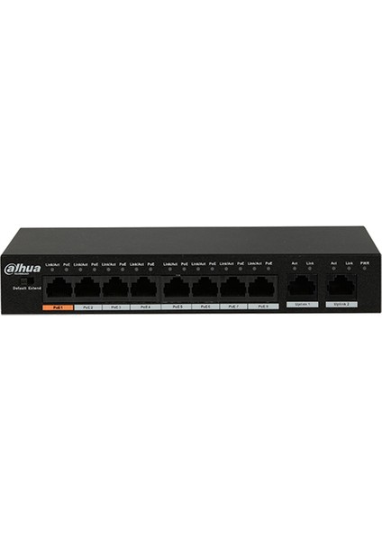 (PFS3010-8ET-96-V2) 8 Port Poe (8fe Poe + 2ge, Toplam 96W Poe) Swıtch