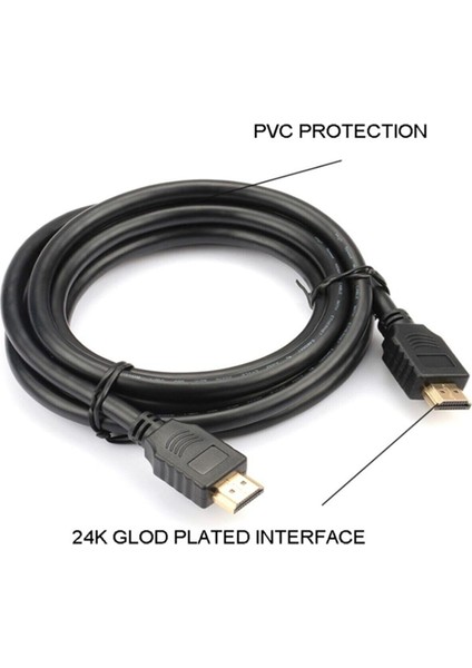 HDMI Tv LCD Monitör Erkek Bağlantı Kablosu 1.5 Metre fırsatları
