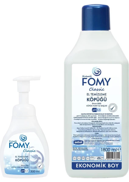 Set - Fomy Classic Köpük Sabun / 300ML + 1800ML