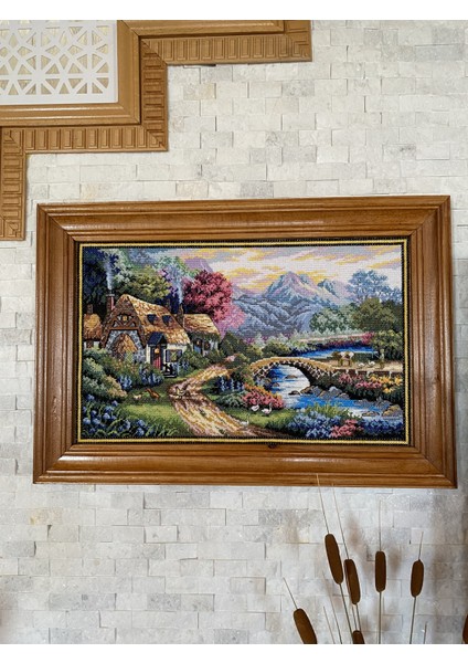 Etamin Pano Tablo Hayal Evi Ev Manzarası