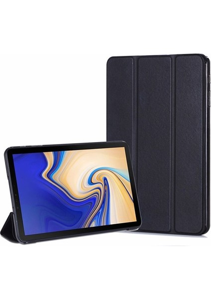 Samsung Galaxy Tab S4 T830 Smart Cover Standlı 1-1 Ince Tablet Kılıfı Siyah