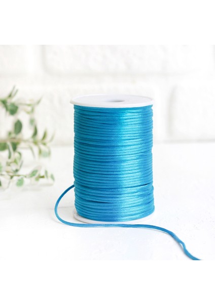 Turkuaz floş ip (sıçan kuyruğu), 2 mm 5 metre