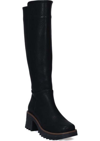 Siyah Kapital Topuklu Kadın Çizme fiyatları