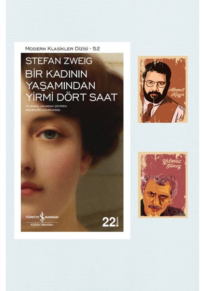 Bir Kadının Yaşamından Yirmi Dört Saat -Stefan Zweig-Roman Seti-Yılmaz Güney Ahmet Kaya Not Defterli