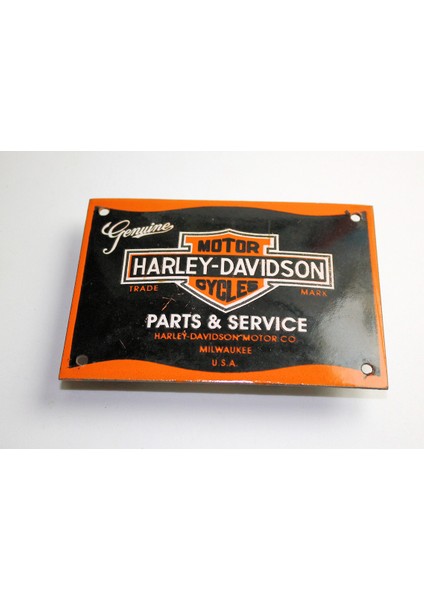 Harley Davıdson Emaye Levha *koleksiyonluk 14 x 10 Cm.