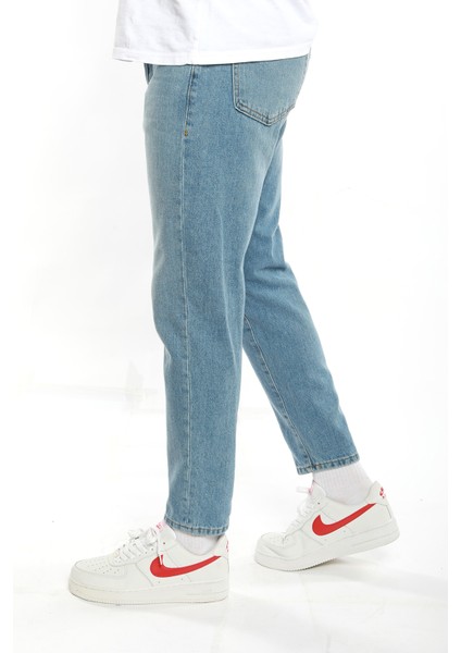 Taşlamalı Mavi Boyfriend Jeans Pantolon modelleri