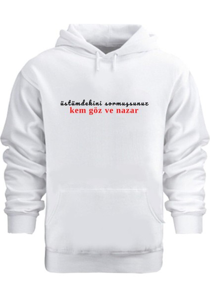 Kem Göz ve Nazar – Hoodie Kapüşonlu Sweatshirt