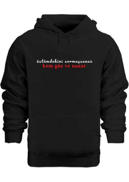Kem Göz ve Nazar – Hoodie Kapüşonlu Sweatshirt