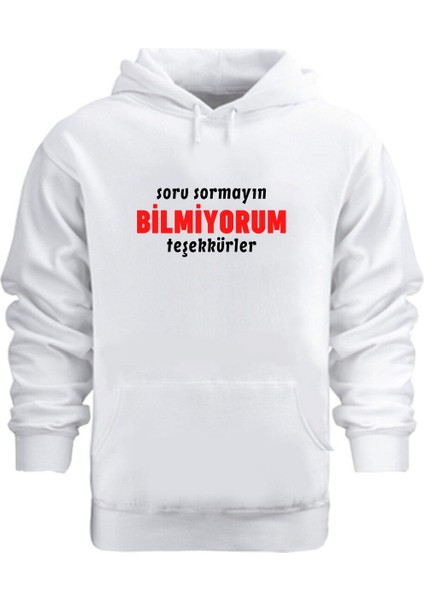 Bilmiyorum Teşekkürler – Hoodie Kapüşonlu Sweatshirt