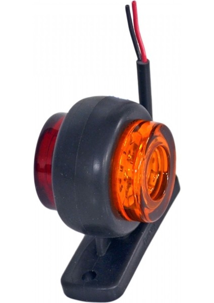 Mini Takoz Lamba 12 Ledli Kırmızı Sarı 10 Adet Yüksek Işık