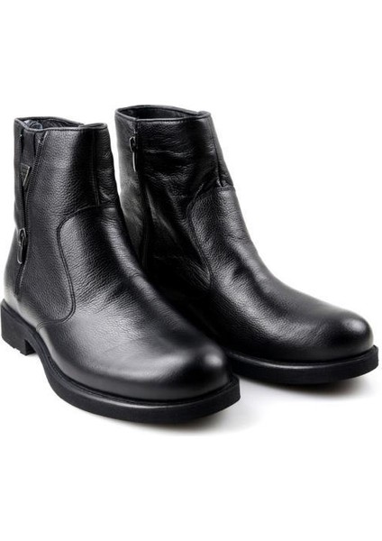 02160 Erkek Kürklü Hakiki Deri Bot modelleri