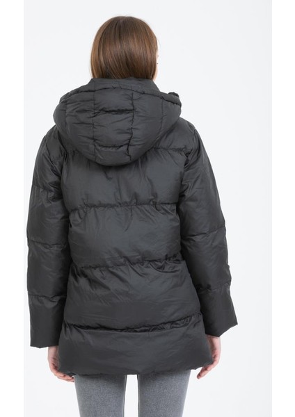 Bella Coat Siyah Günlük Kadın Şişme Kaban fırsatları