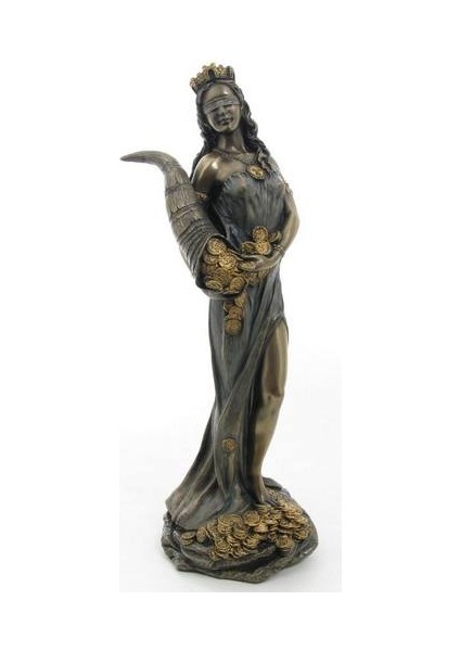 Mitolojik Fortuna Tykhe Bereket Tanrıçası Figürü 30CM