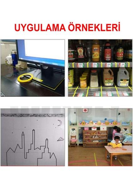 5s Pano Yazı Tahtası Ayırıcı Siyah Şerit Bant (5 Li Paket) modelleri
