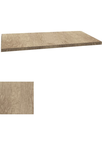 Laminat Masa Tablası 90 x 160 cm - Rustic Light Oak
