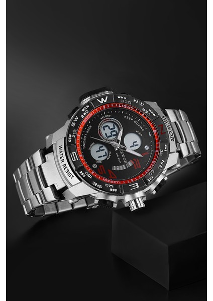 Orjinal Sewor Dijital & Analog Tüm Fonksiyonları Aktif Erkek Kol Saati