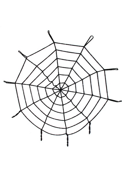 Halloween Cadılar Bayramı Örümcek Ağ Dekor Siyah 1.5 Metre Clz