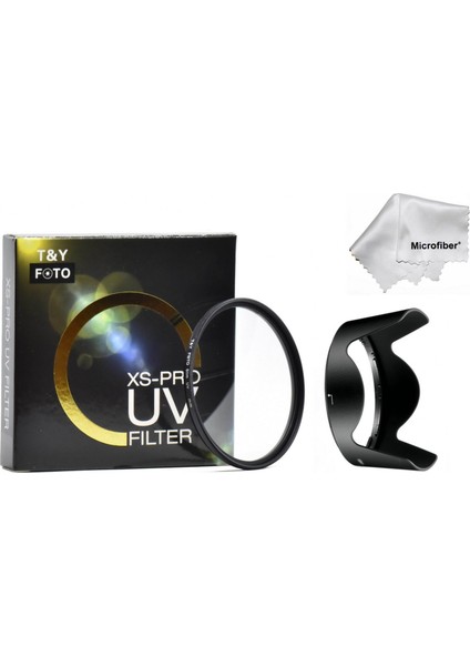 Nikon Af-S Dx 16-85MM F3.5-5.6g Ed Vr Lens Için 67MM Xs-Pro Slim Uv Filtre + Hb-39 Parasoley
