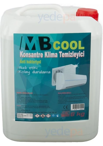 Cool Konsantre Klima Temizleme Kimyasal Sıvısı 6 Lt