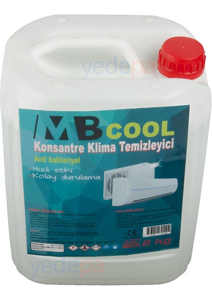 Cool Konsantre Klima Temizleme Kimyasal Sıvısı 6 Lt