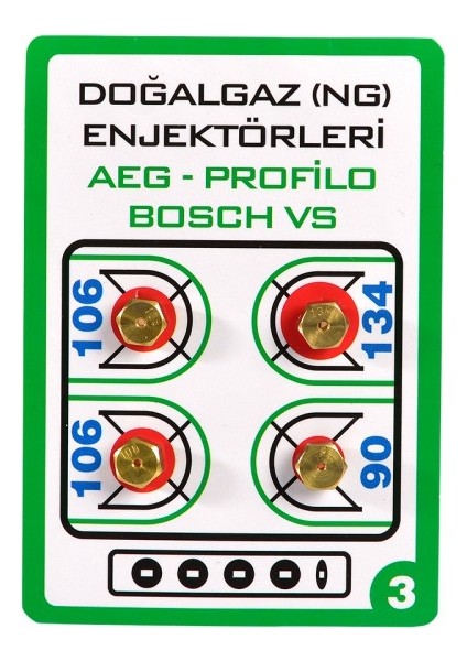 7 mm Doğalgaz Enjektör Ocak Memesi