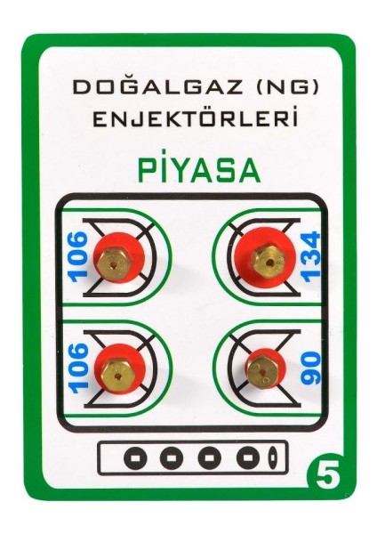 5,5 mm Doğalgaz Enjektör Ocak Memesi