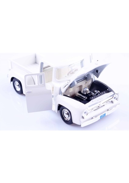1:24 1956 Ford F-100 Pickup Beyaz Model Araba