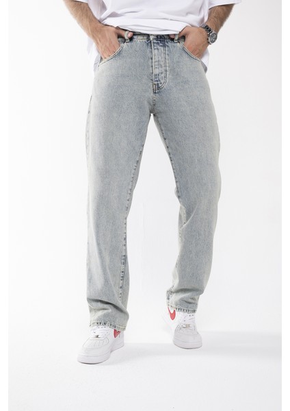 Baggy Düz Koyu Buz Mavi Uzun Paça Boyfriend Jeans Pantolon fiyatları