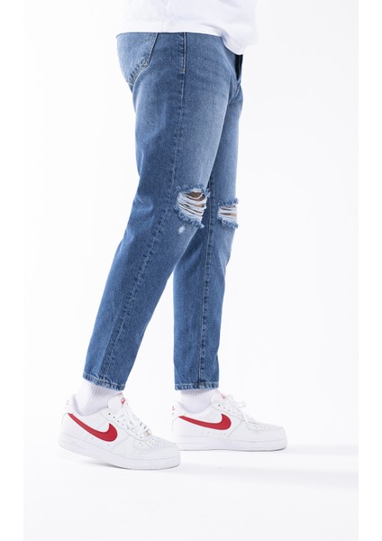 Mavi Dizi Yırtık Boyfriend Jeans Pantolon indirimleri