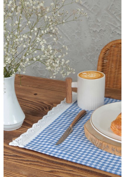 Amerikan Servisi Pötikare Fistolu 4 Lü Retro 30X45 cm Mavi fırsatları